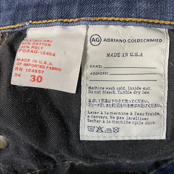 Adriano Goldschmied The Stilt Roll-Up Cigarette Crop Dark Wash - Picture 4 of 8